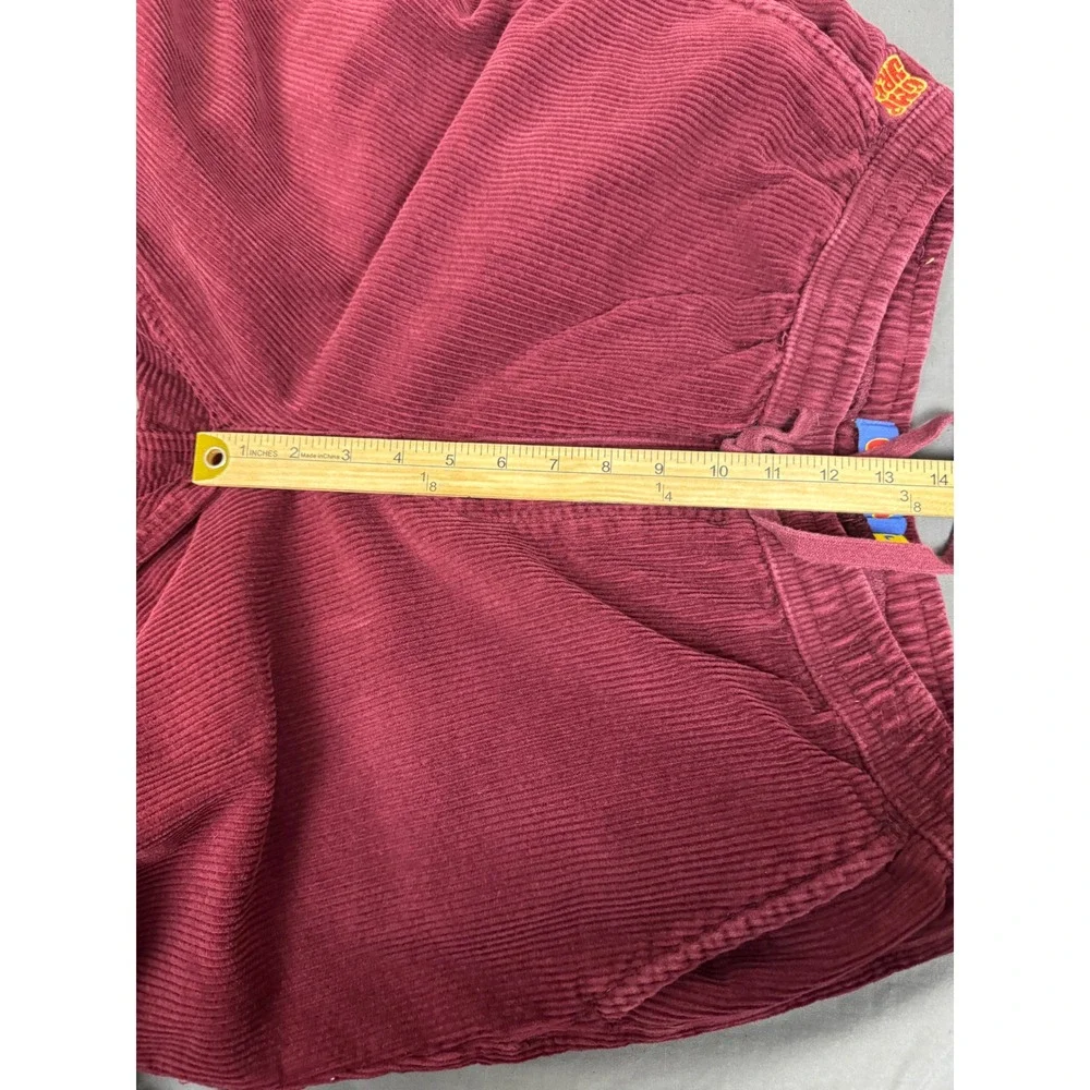 Empyre Relaxed Fit Corduroy Pants Mens Large Burgundy Maroon Skate Trousers L